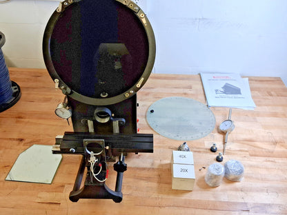 SPI Optical Comparator 12" Screen Dia FOR PARTS/REPAIR 10x20 12-526-0