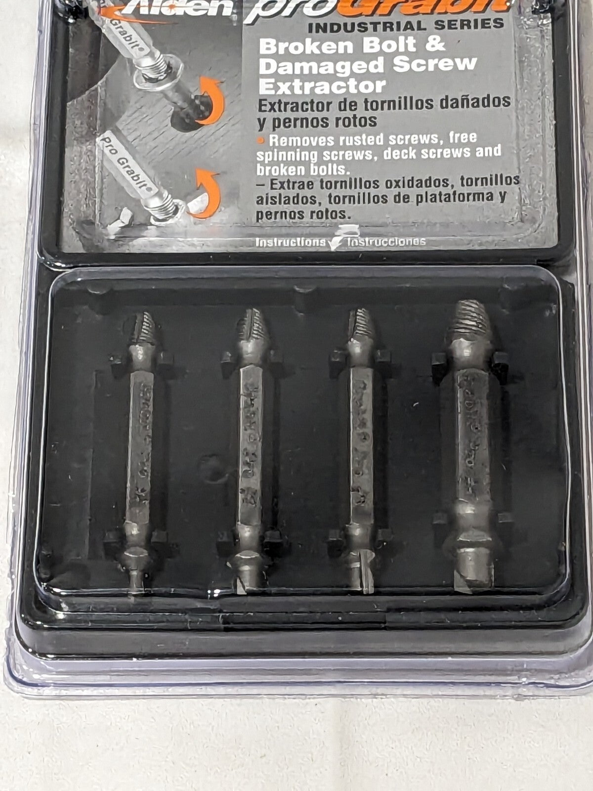 ALDEN Bolt & Screw Extractor: 4 Pc 8440P