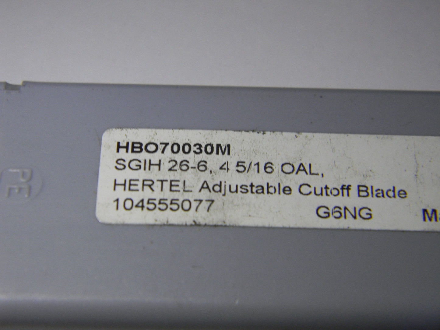 Hertel SGIH 26-6 OAL 4-5/16" Adjustable Cut-off Blades Qty 2 HBO70030M