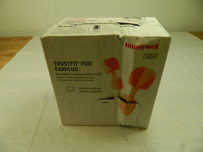 HOWARD LEIGHT Earplug: Foam, Round, Push-In Stem, Corded TRUSTFITPOD-30