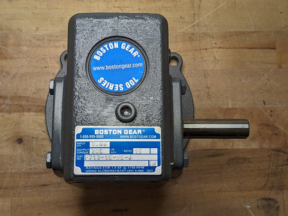 Boston Gear Worm Gear Speed Reducer 56C Left Shaft 15:1 Ratio F713-15-B5-G