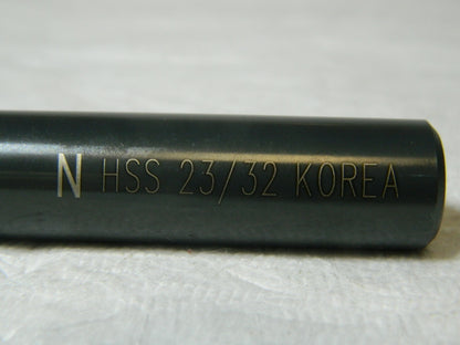 NTD High Speed Steel Taper Length Drill Bit 23/32" 118° Spiral Flute 011546