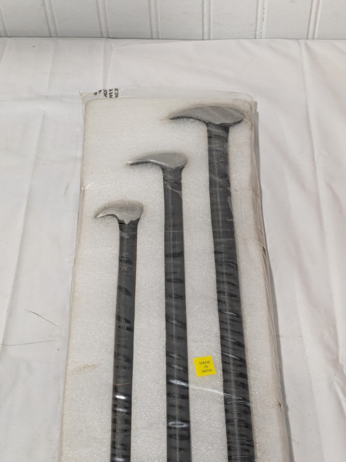 Groz 3 Pc Rolling Head Ladyfoot Pry Bar Set: 12", 18" & 24" PRY/3-ST