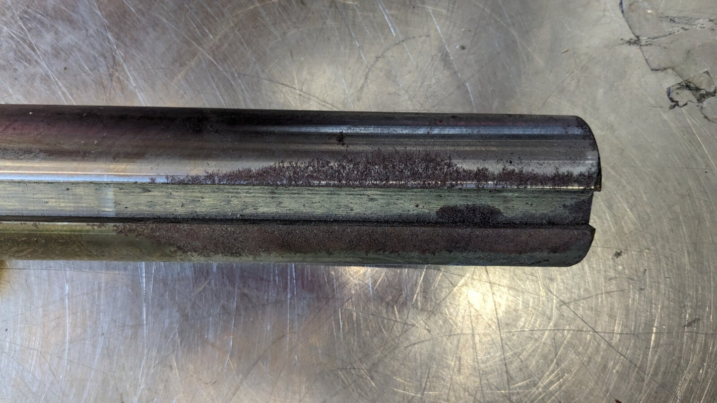 Round Linear Shafting 2.19" Dia 48" OAL Steel 1/2" Key 2.19K1045ST-3