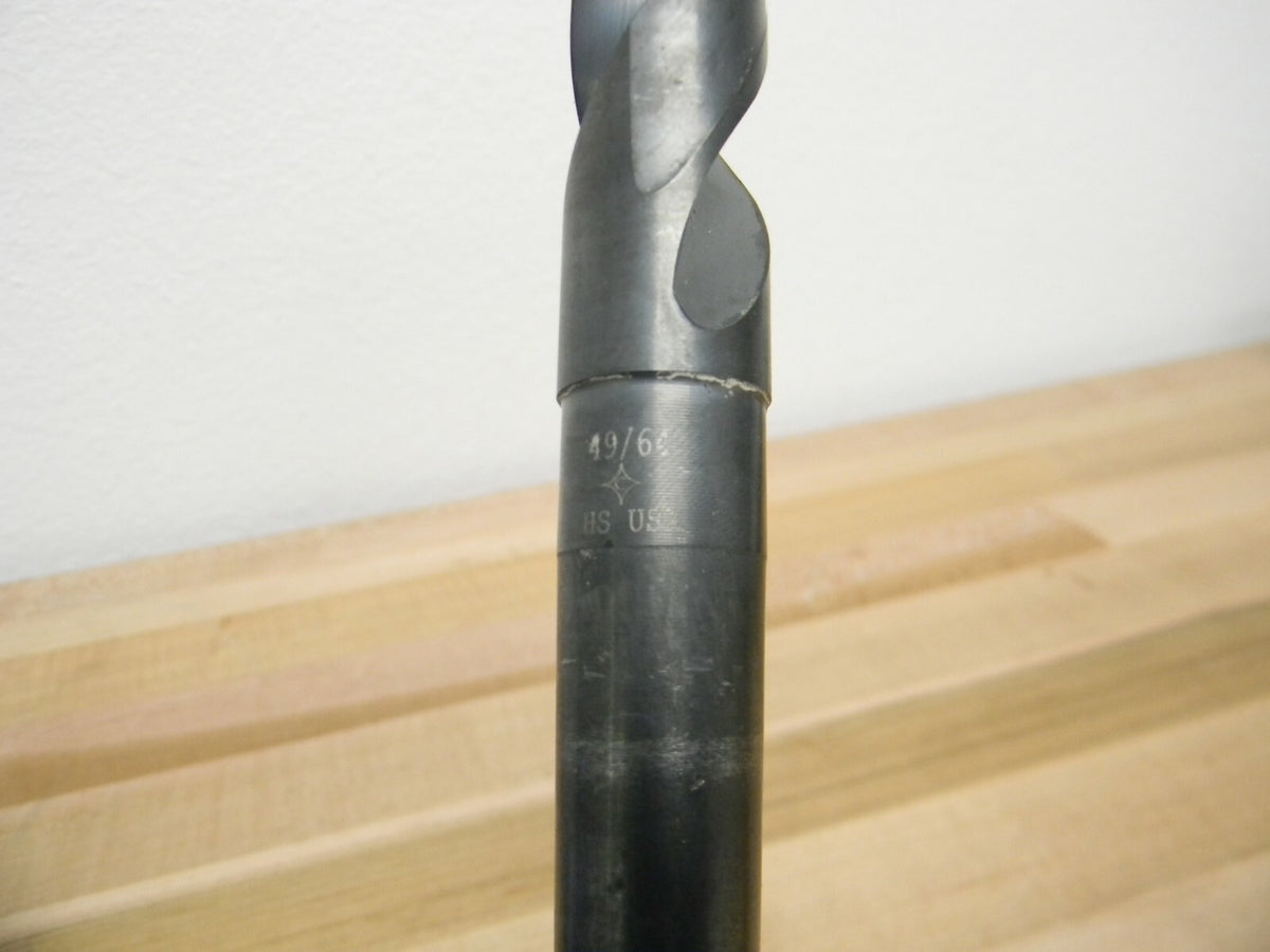 Cleveland Taper Shank Drill Bit 49/64" 2MT 118º Pt Angle HSS Oxide Finish C12223