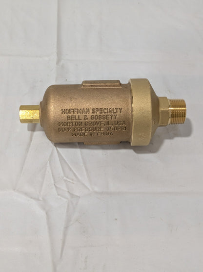 HOFFMAN Cast Brass Water Vent 1/8" Inlet, 3/4" Outlet, 150 Max psi 401485