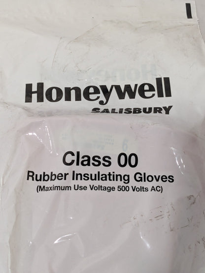 Honeywell Rubber Linesman Gloves: Class 00, Size Large, 11" Long E0011R9