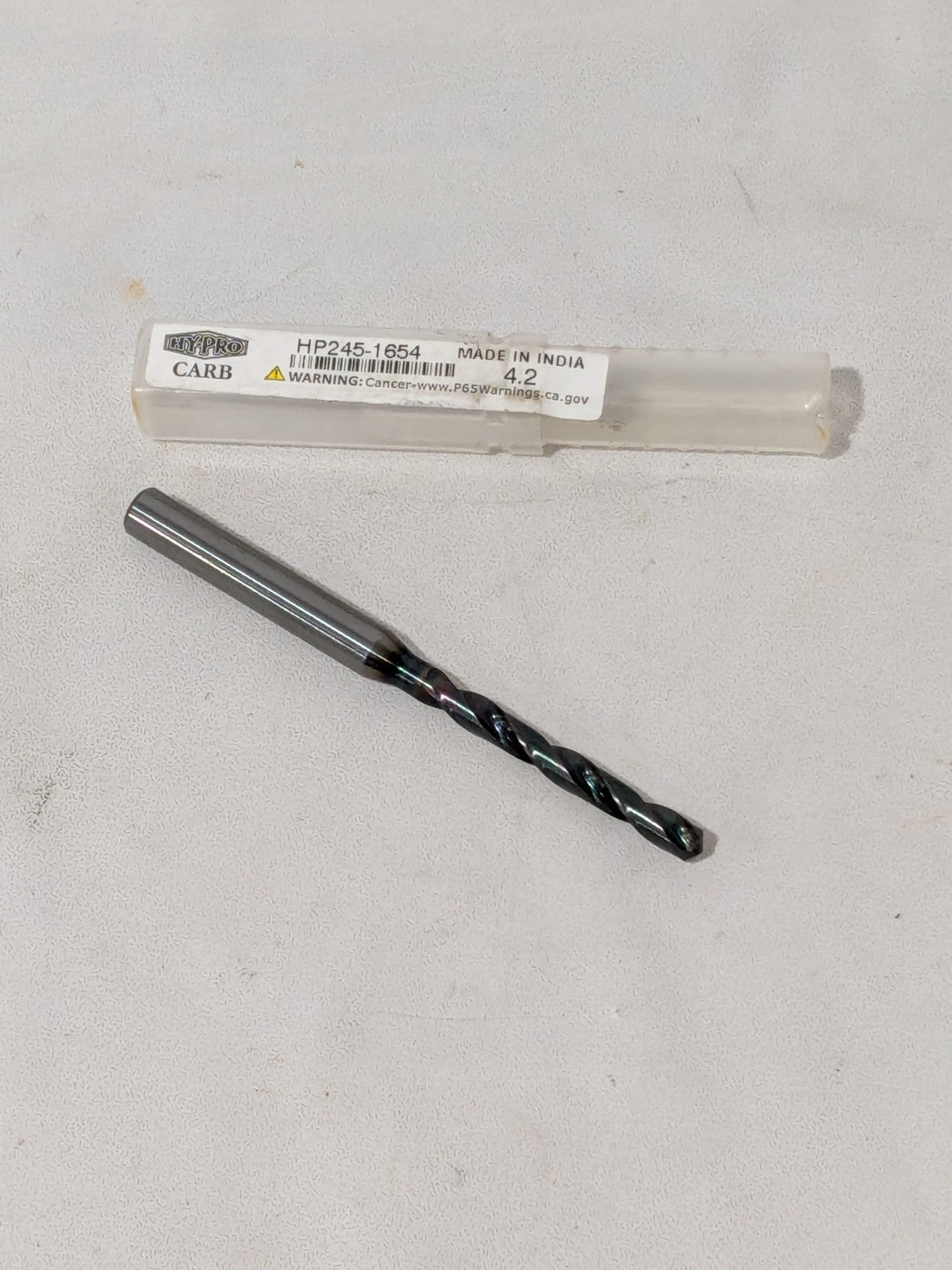 OSG Jobber Length Drill Bit 4.20 mm (0.1654) Dia, 140º, Solid Carbide HP245-1654