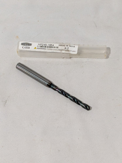 OSG Jobber Length Drill Bit 4.20 mm (0.1654) Dia, 140º, Solid Carbide HP245-1654