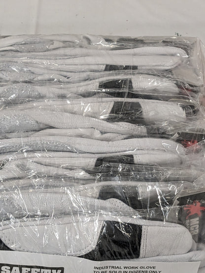 MCR Mechanics Gloves, Goatskin Palm, Nylon, Spandex Back, Sz XL 12 Pairs 906DPXL