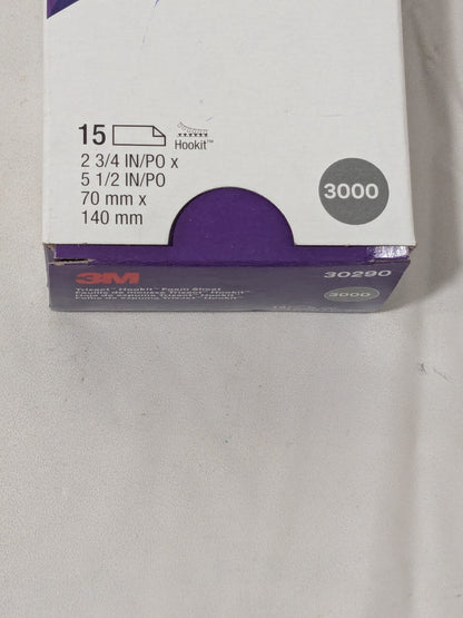 3M Trizact Hookit 2-3/4" x 5-1/2" Foam Sheets Qty 15 PCS 30290