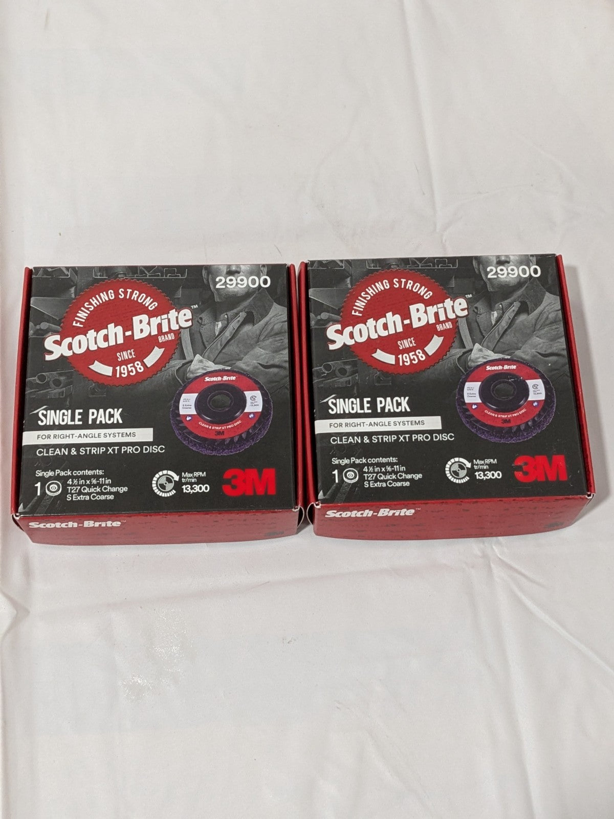 3M Deburring Disc: 4-1/2" Dia, Extra Coarse, Silicon Carbide Qty 2 71001760