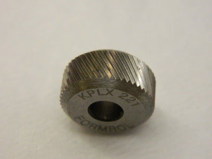 Beveled Face Knurl Wheel: 3/4 90 ° Tooth Angle 21 TPI, Straight, Cobalt KS KPX2