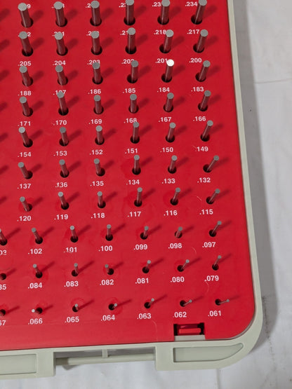Vermont Gage 190 Pc Class ZZ Plug Gage Set: 0.061 to 0.25" Range 101200400