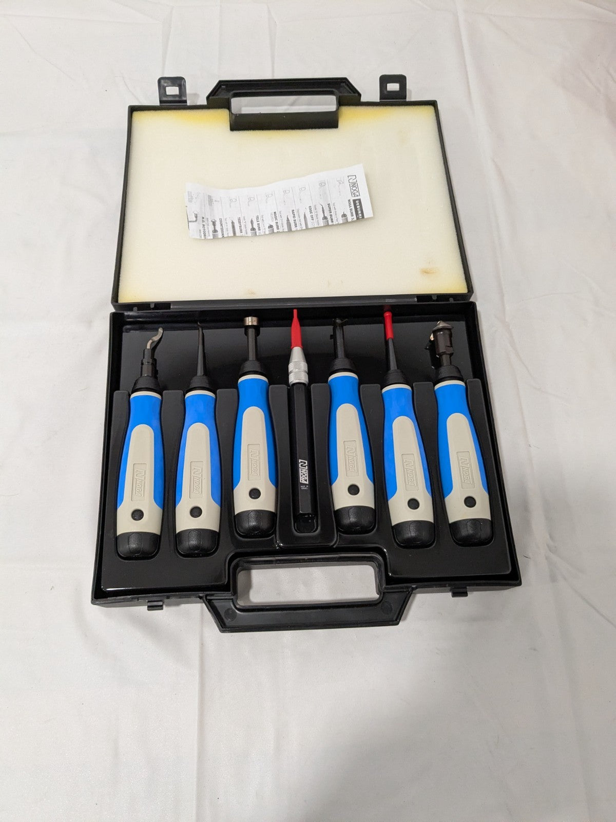 Noga | 7 Pc. Complete Deburring Tool Set in Plastic Case SP7700