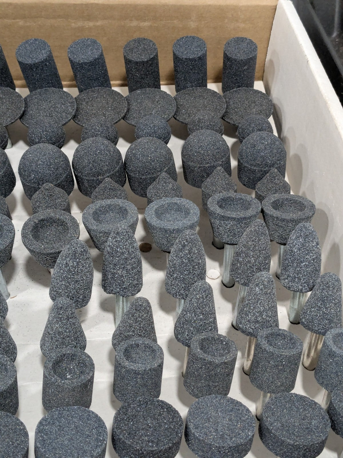 Grier 98 Pc AO Vitrified Mounted Stone Abrasive Point Set KIT-1/4-BLUE100