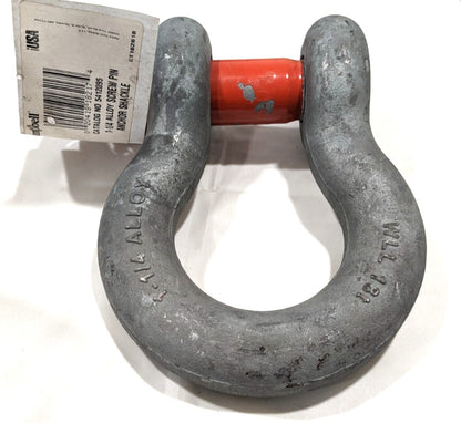 CAMPBELL  1-1/4" Anchor Shackle Galvanized Alloy Steel  18-Ton WLL  5412095