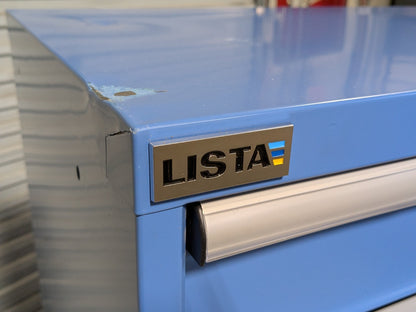 Lista Modular Storage Cabinet 10 Drawer 59 x 40 x 22 Steel Blue  SCRATCH N DENT