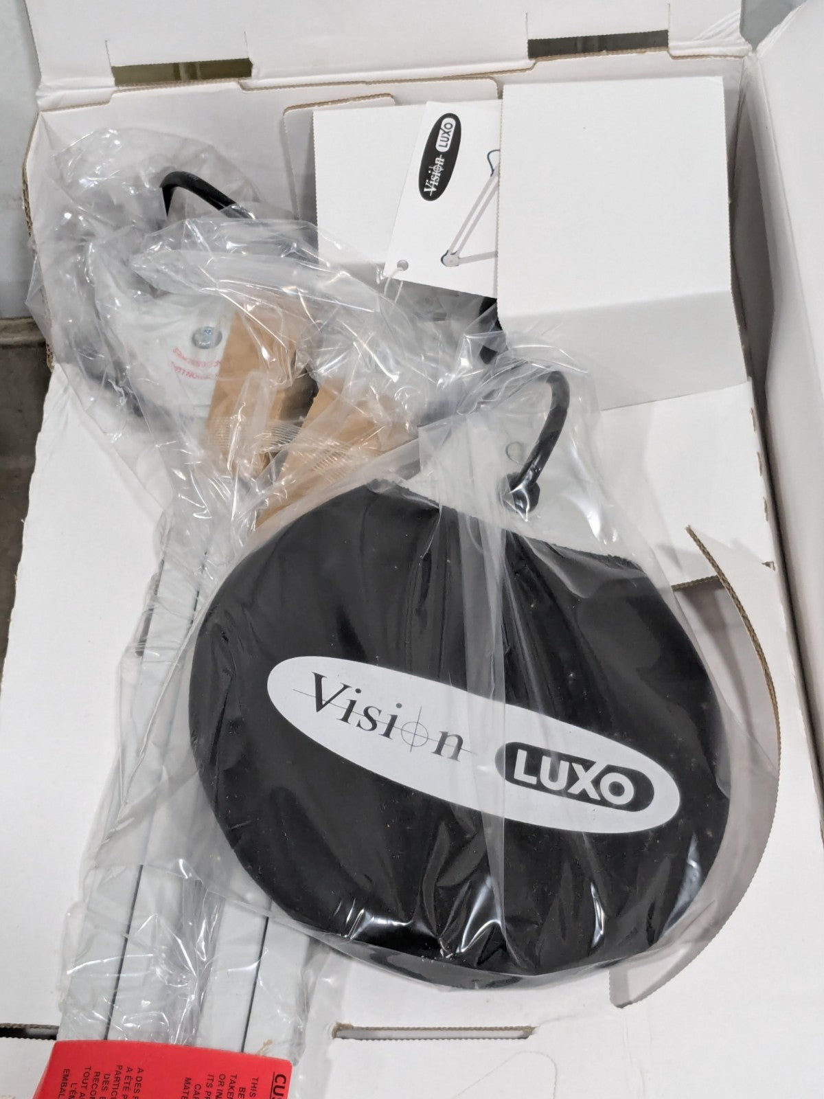 Vision Task Light: LED, 45" Reach, Spring Suspension Arm, Clamp-On LFG028214