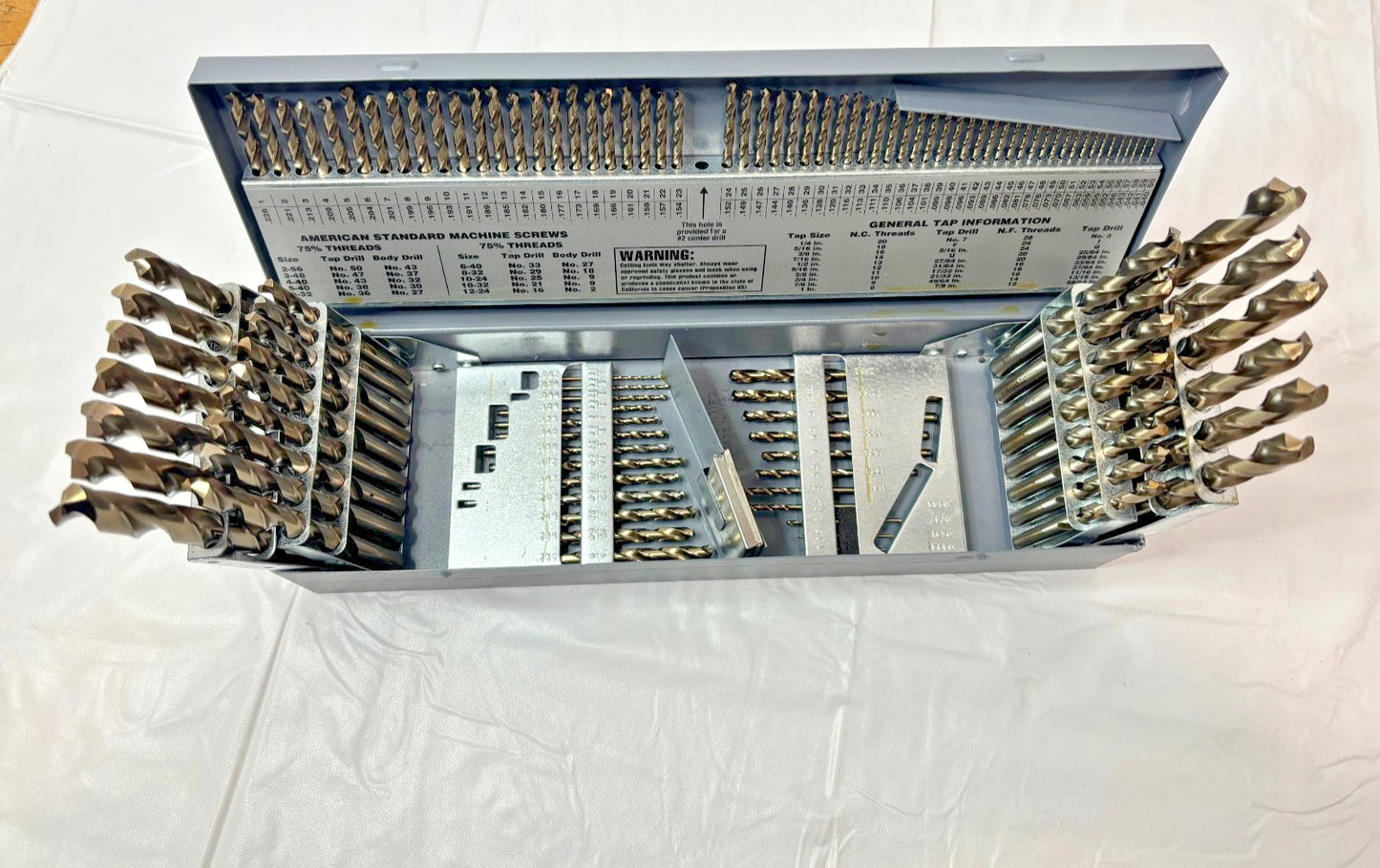 Precision 114 Piece Jobber Drill Bit Set HSSE Bronze C114COMBCSET 5995600