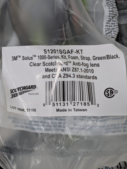 (20) 3M Safety Glasses: Anti-Fog & Scratch-Resistant, Polycarbonate 7100079182