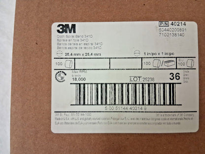 3M Aluminum Oxide Spiral Band 36 Grit Very Course Grade 7100138140