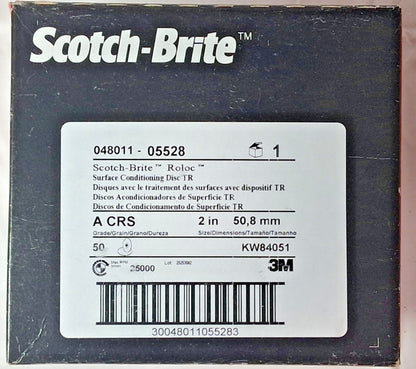 3M Aluminum Oxide Quick-Change Discs Roloc TR 2" Dia QTY50 7000000751