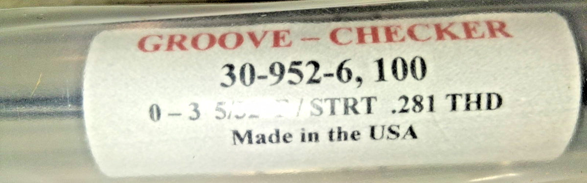 Satin Chrome Micrometer Groove Checker 30-952-6,100