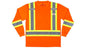 MCR Safety 3X Hi Vis Safety Work T-Shirts, Soft Poly, Long Sleeve QTY 10