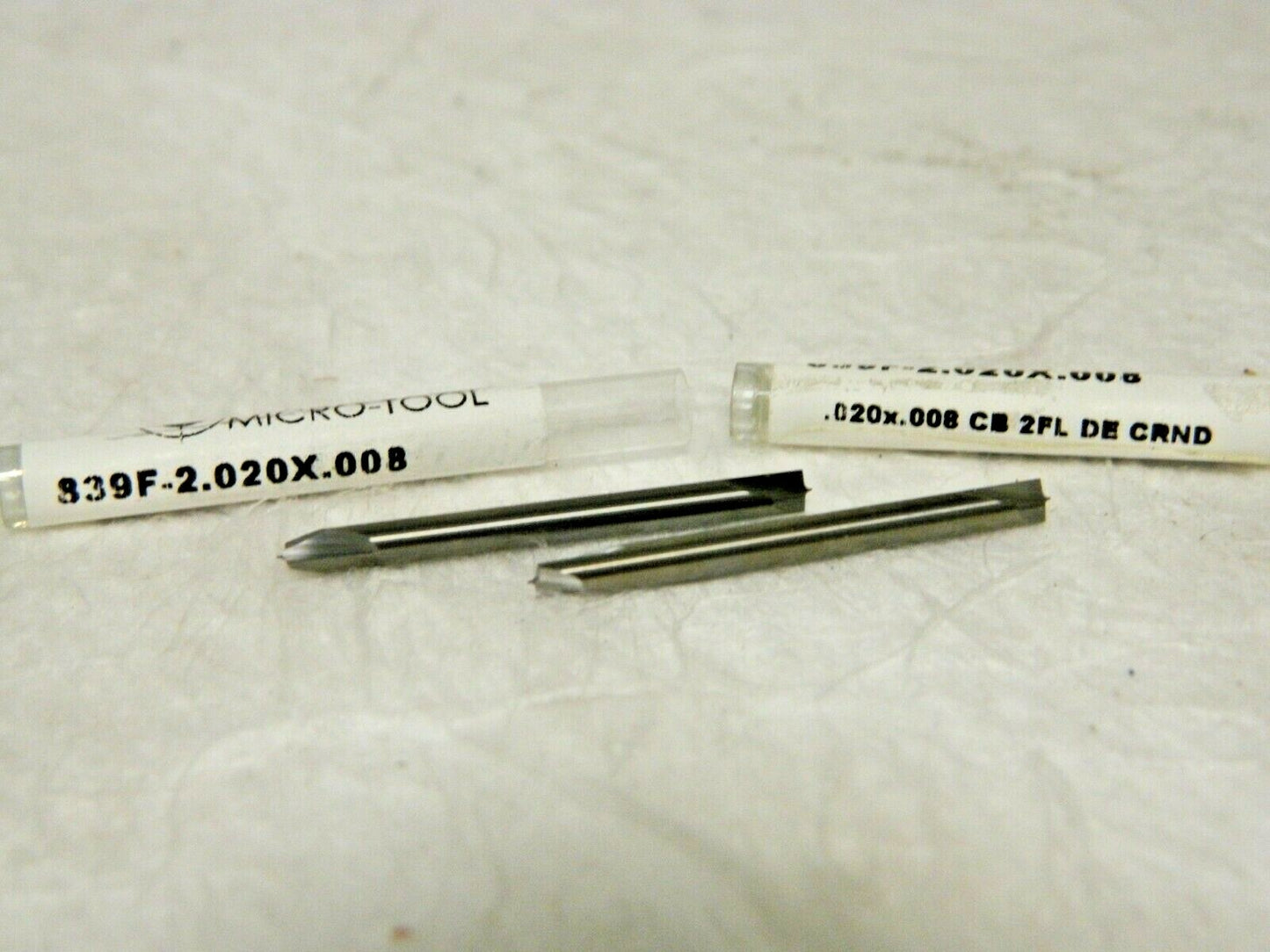 Richards Corner Rounding End Mill 2 FL .020x.008" QTY 2 839F-2.020X.008