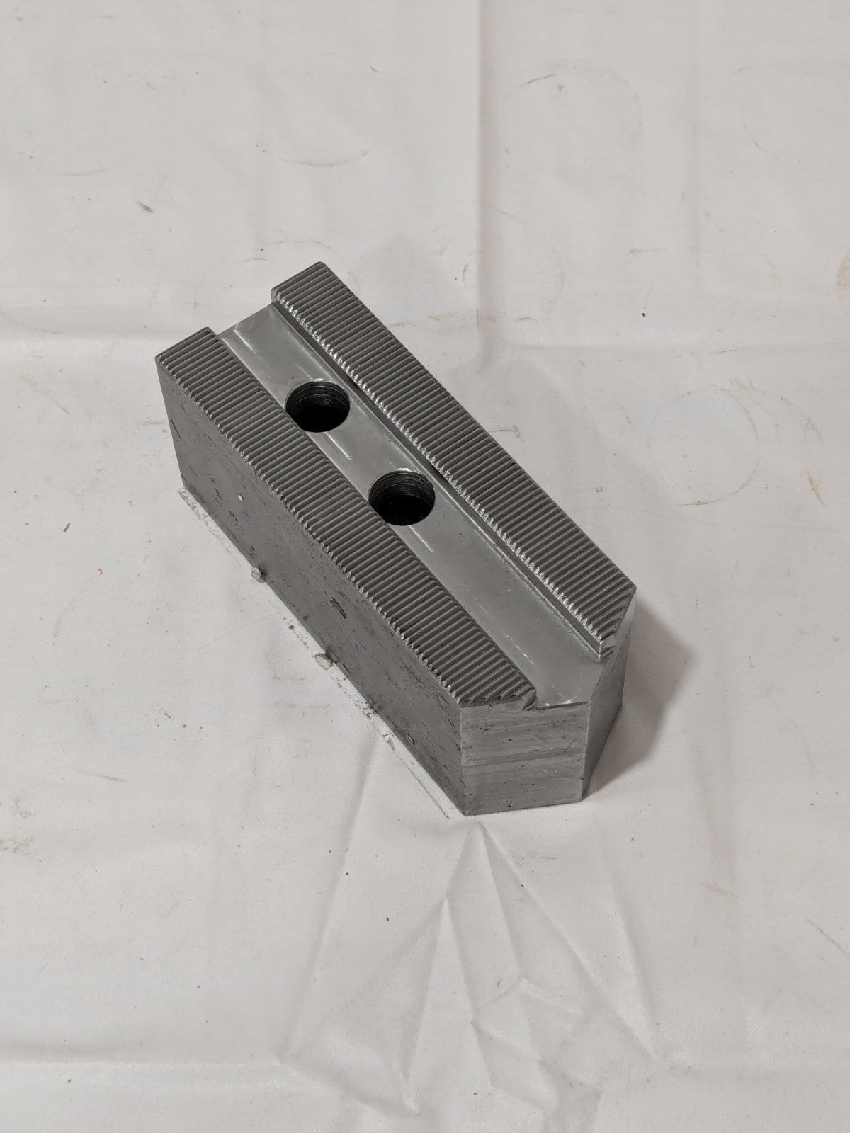 Huron Soft Lathe Chuck Jaw: Serrated 1-3/4" OAW, 2" OAH, 4-3/4" OAL KT10P