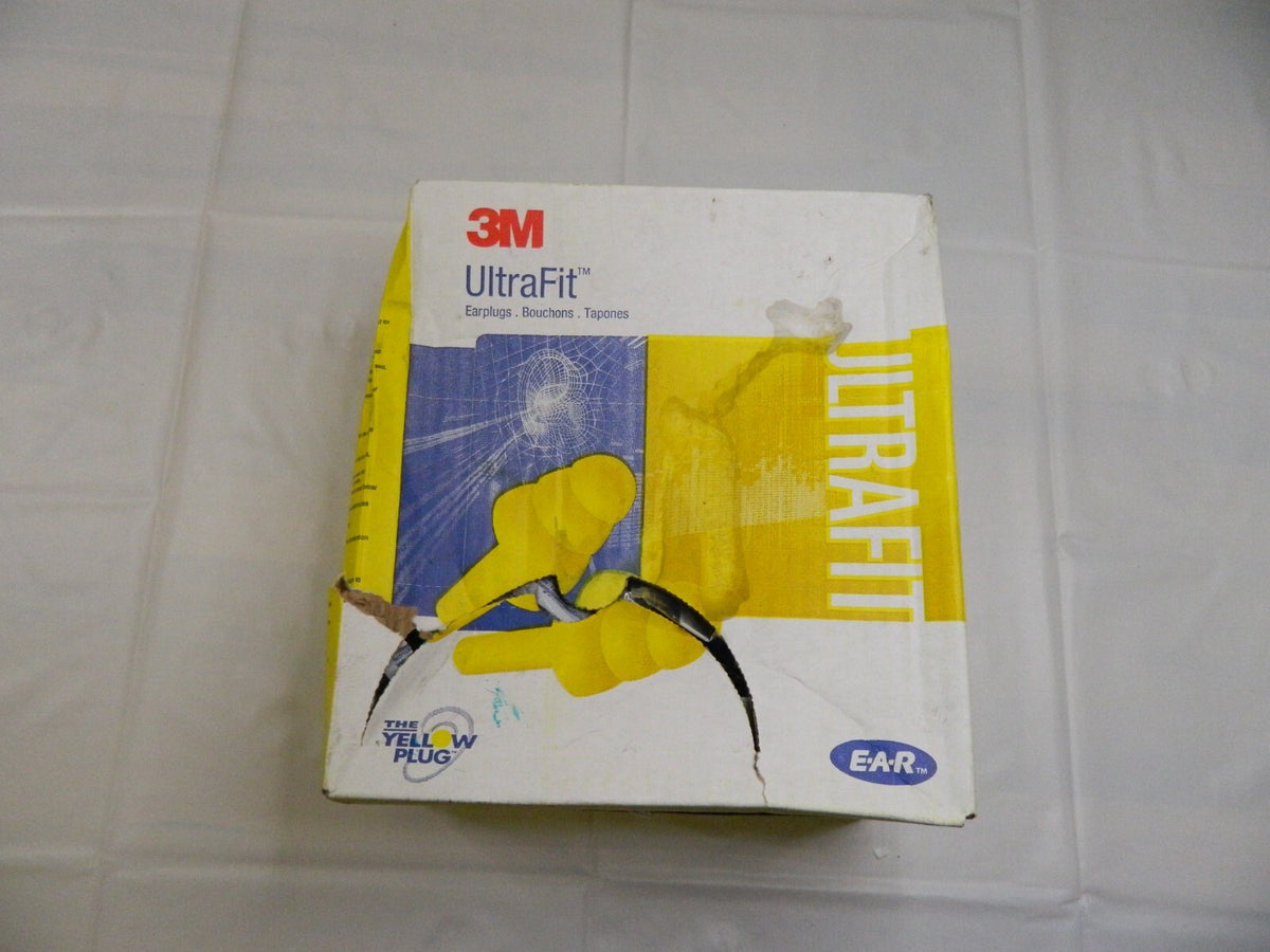 3M Earplug: 25dB, Foam, Flanged, Push-In Stem, Corded qty50 7000002322