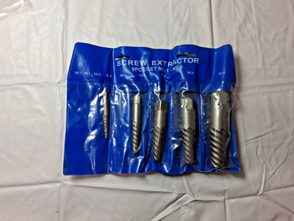 Professional Spiral FL Screw Extractor Set INCOMPLETE Missing 1,2,3,+5 312-8940