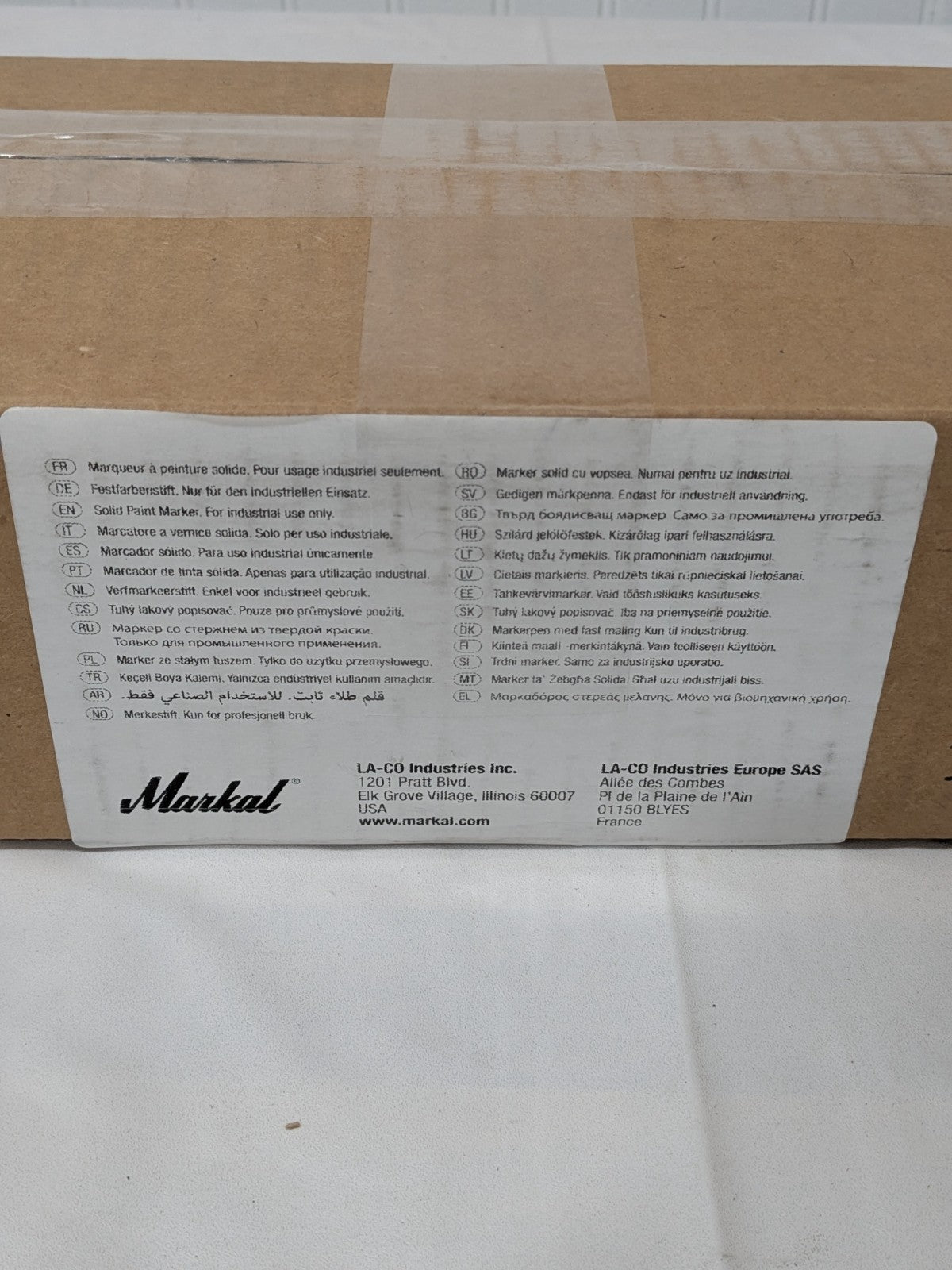 Markal Hot Steel Marker, Standard, 3/8" x 4-1/2", Black, 144 Pack 8122
