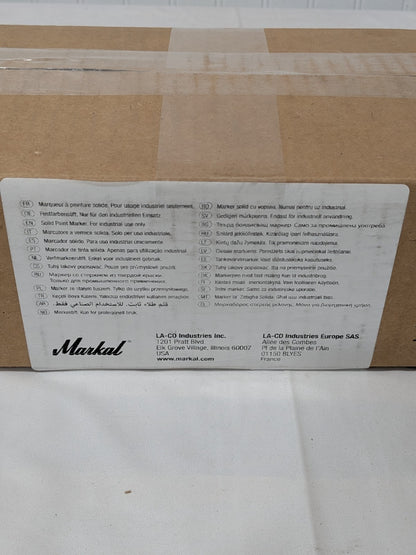 Markal Hot Steel Marker, Standard, 3/8" x 4-1/2", Black, 144 Pack 8122
