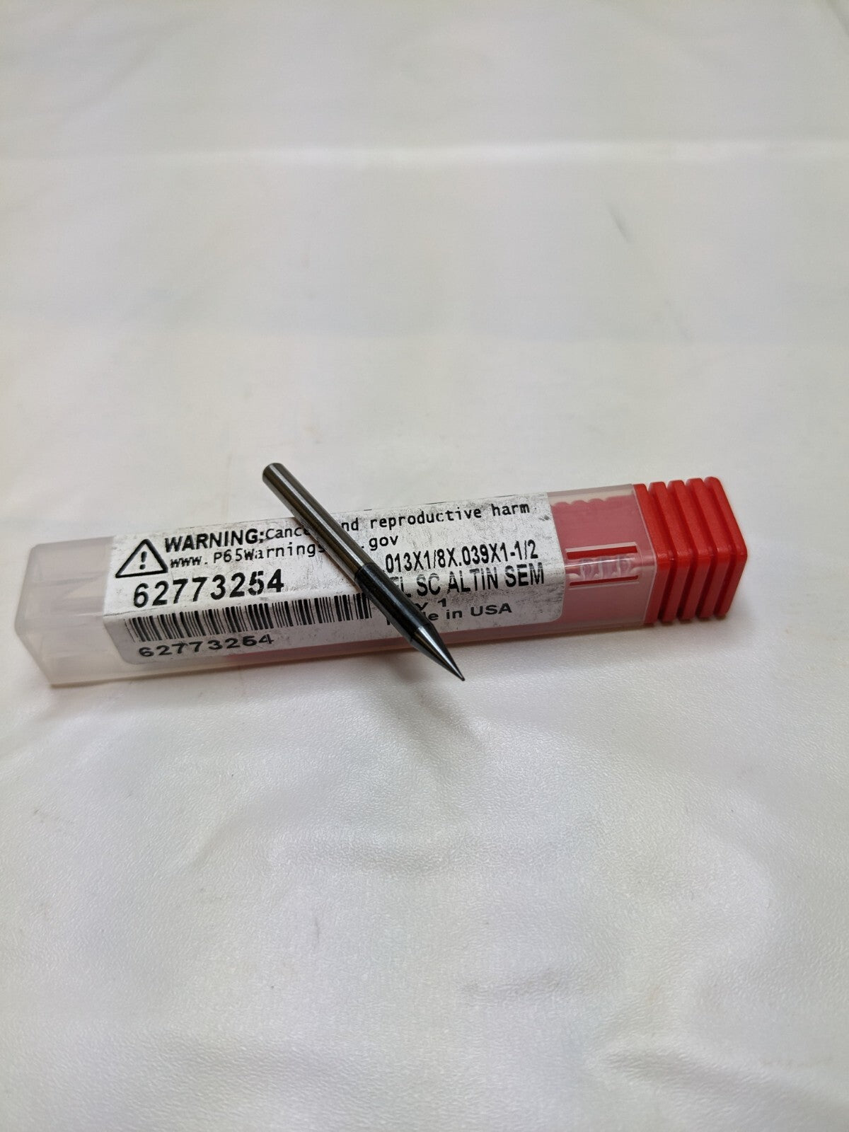 ACCUPRO SC Square End Mill: 0.013" Dia, 0.039" LOC, 4 FL Qty 2 62773254