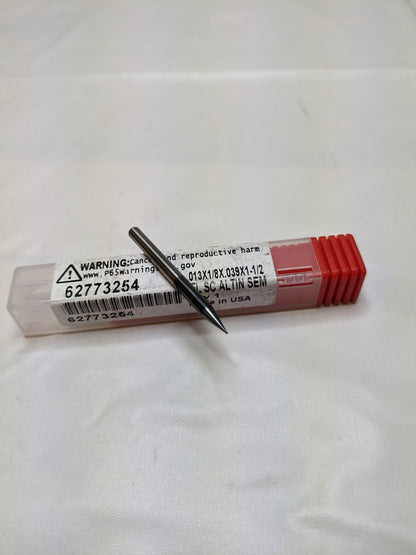ACCUPRO SC Square End Mill: 0.013" Dia, 0.039" LOC, 4 FL Qty 2 62773254