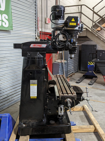 Vectrax 9 x 48 Milling Machine  3HP 230/460v  Variable Speed   Newall X/Y DRO