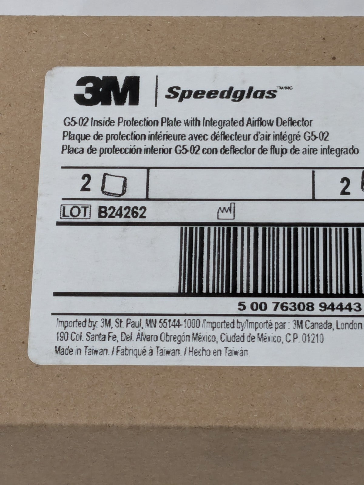 3M F/G5-02/624000 2/PK WELDING PROTECTION PLATE 7100241573