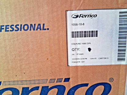 Fernco PVC Flexible Pipe Coupling With Clamp 10x8 1056-10-8