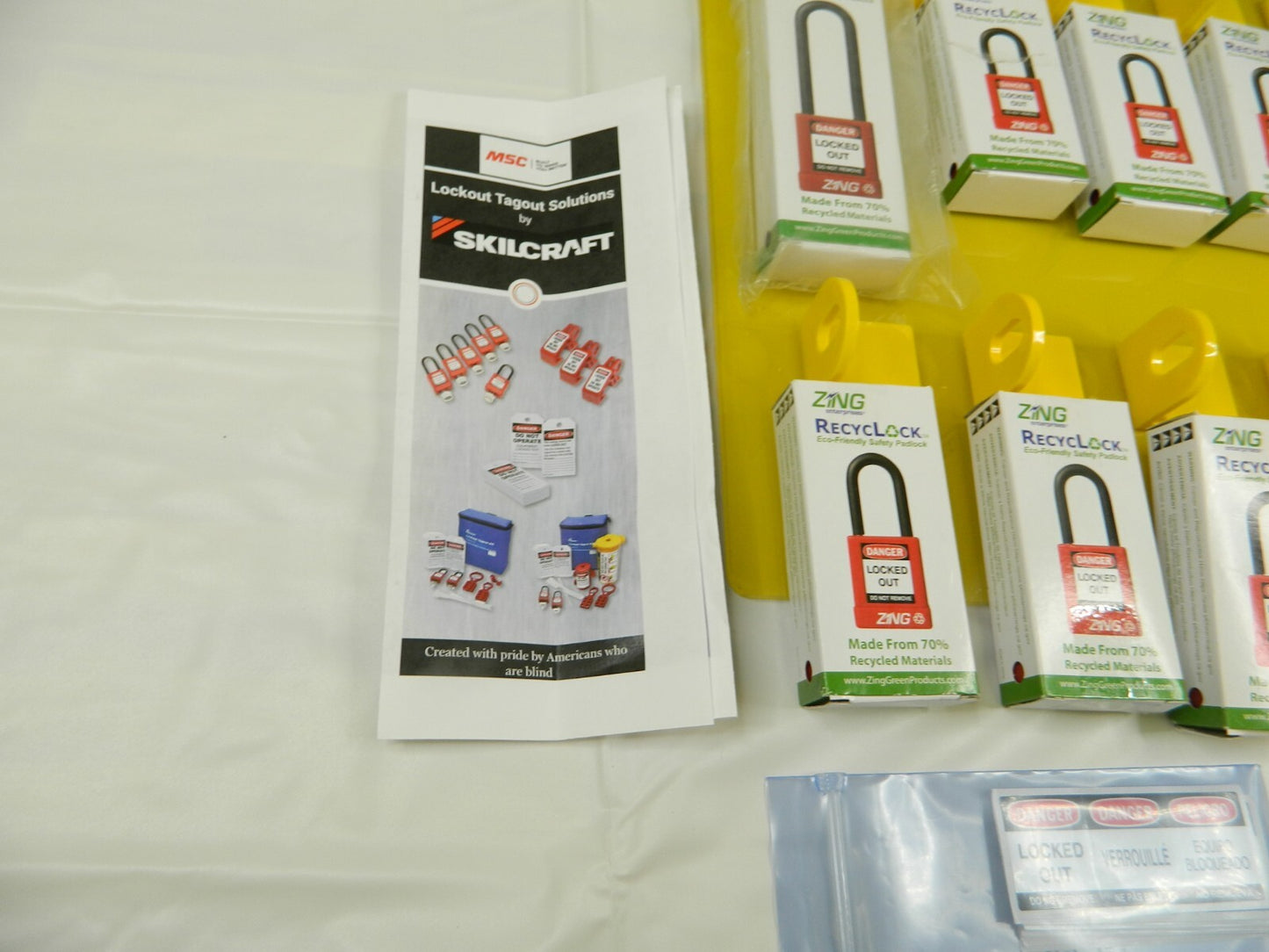SkillCraft Equipped Lockout Device &amp; Tag Station 8 Padlocks Max 42323261