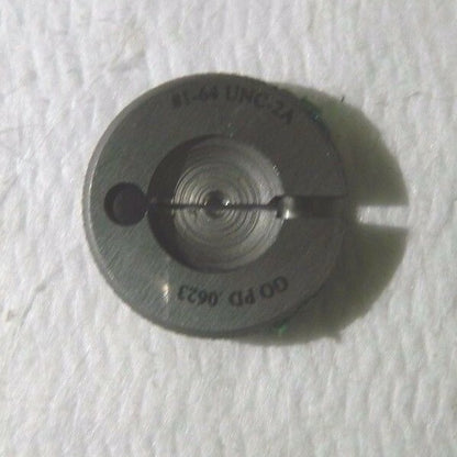 Vermont Gage No. 1-64 Thread Single Ended Ring Thread Go Gage 361102510