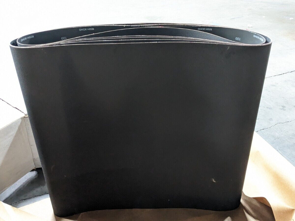 CASE OF 5 Norton Gemini R766X AO Plyweld Abrasive Belts 30"x72" 120G 69957319697