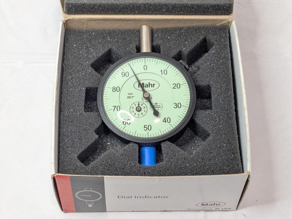 Mahr Dial Drop Indicator 0-100 Dial Reading 1.0000" Max Measurement 2011270