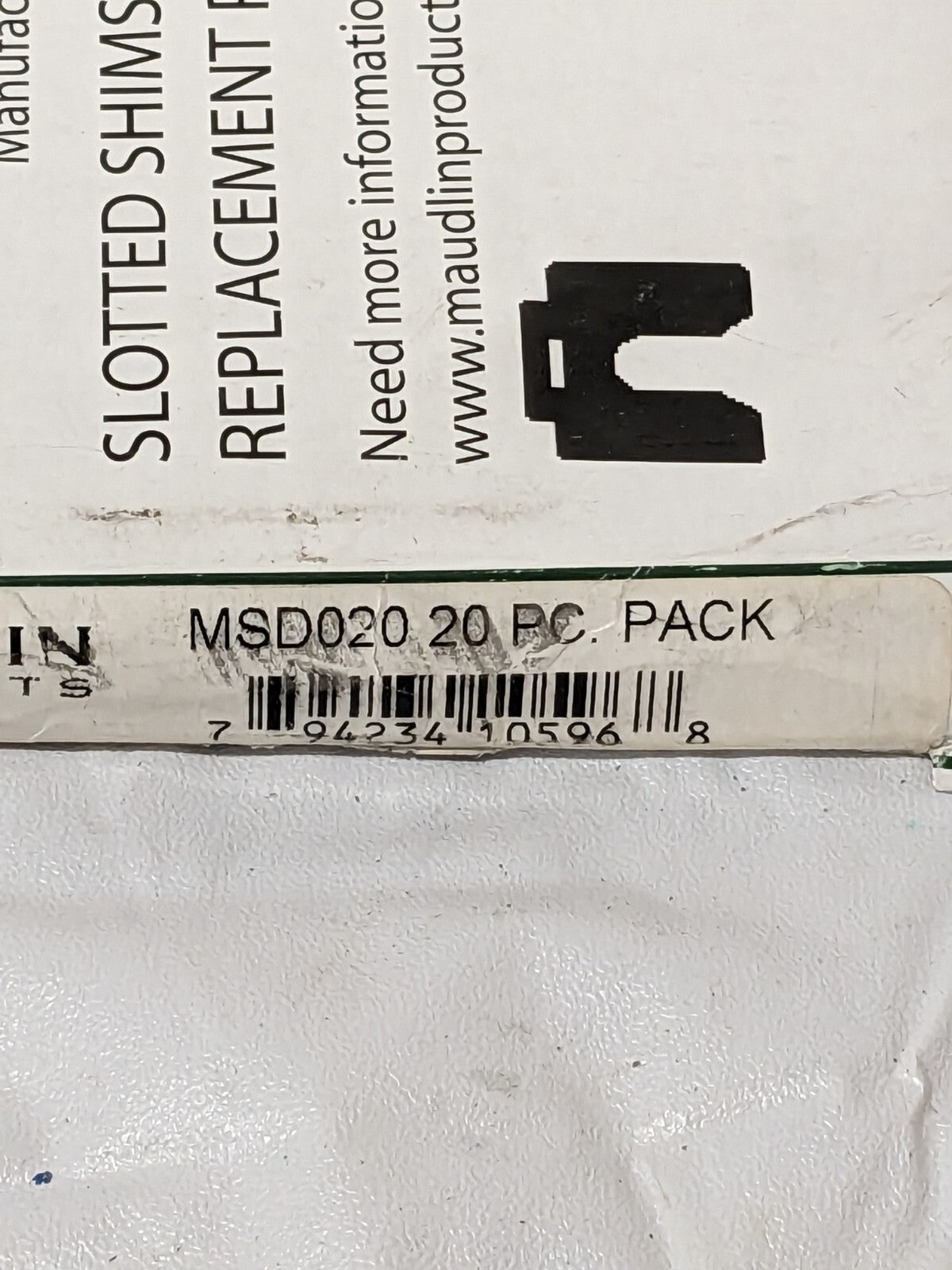 Maudlin Shim Stock: 0.025'' Thick, 5'' Long, 5" Wide, 3