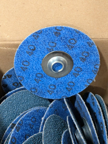 Tru-Maxx Quick-Change Disc: Type S, 3" Dia, 36 Grit Qty 10 69957323850