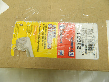 C.H. HANSON Heavy-Duty Stamp Set: 1/2 Character, 25 pc INCOMPLETE 21631