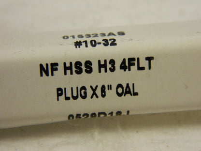 REGAL CUTTING TOOLS qty 2 #10-32 H3 4 Flt. Plug Extension Tap - 6  SS 015323AS