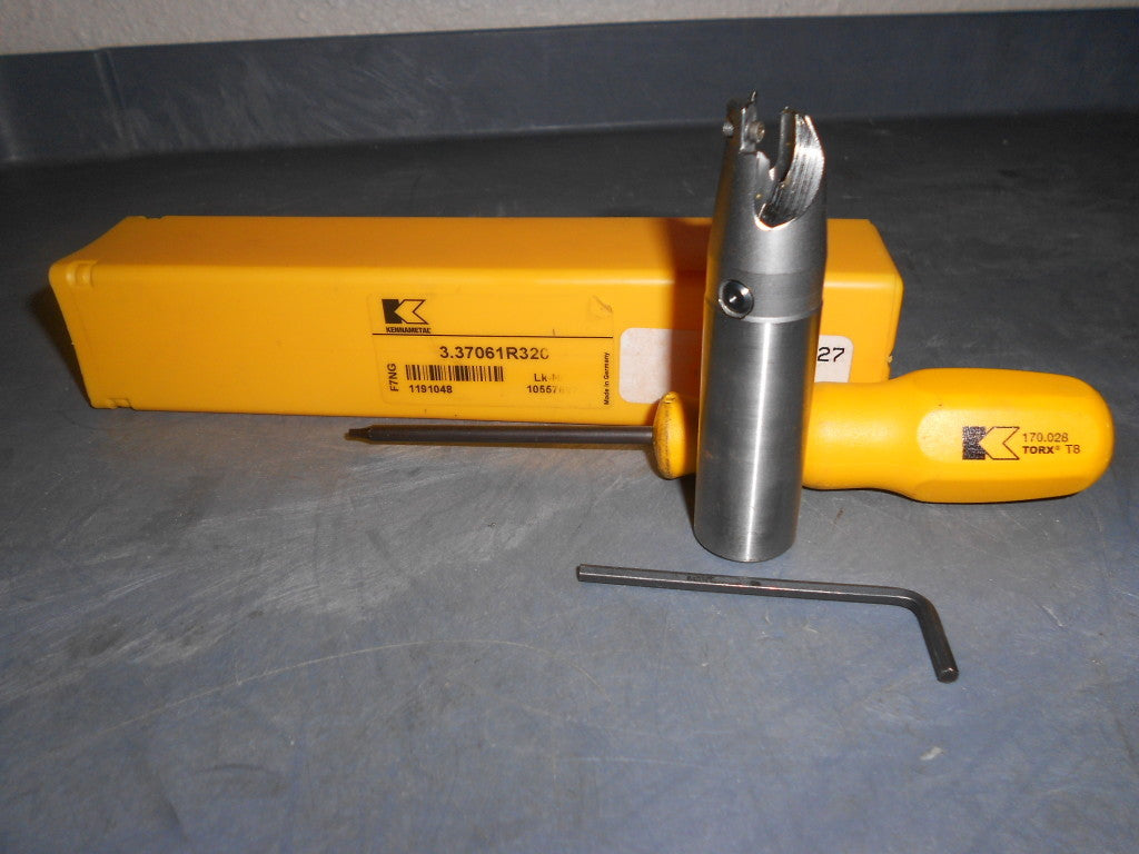 Kennametal Straight Flute Indexable Drill Body #3.37061R320