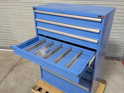 Lista Modular Storage Cabinet 10 Drawer 59 x 40 x 22 Steel Blue  SCRATCH N DENT